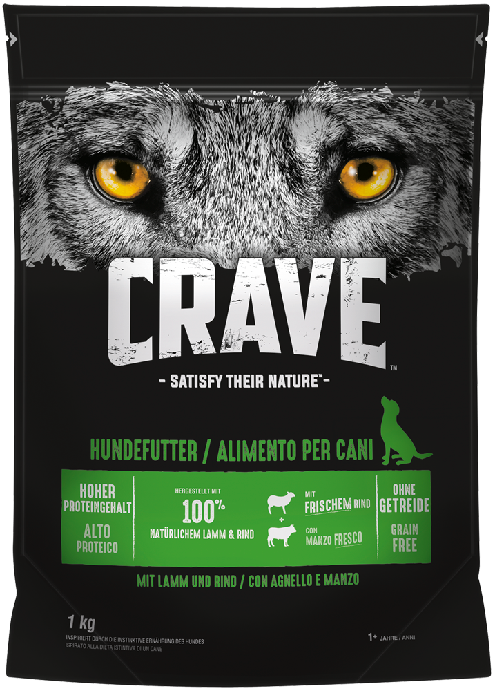 CRAVE Hunde-Trockenfutter Adult mit Lamm und Rind
